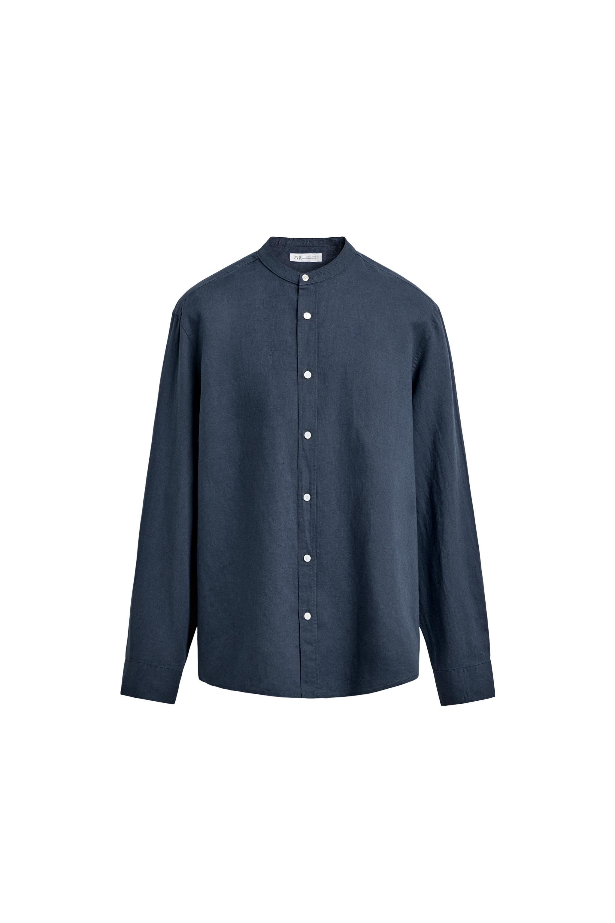 RELAXED FIT LINEN - COTTON SHIRT